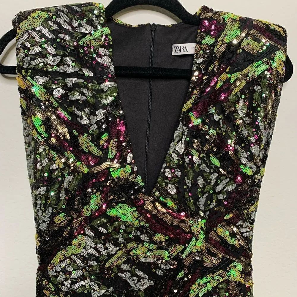 Zara Colorful Sequence dress - Picture 3 of 9